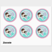 Little Mermaid Sticker Brunette 5B (Vel)