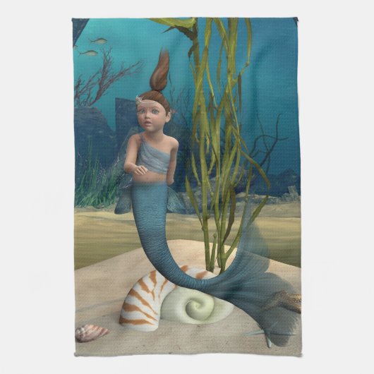 Little Mermaid Theedoek (Verticaal)