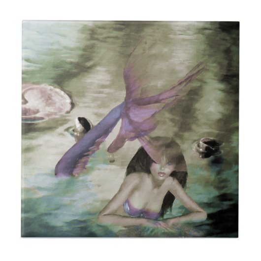 Little Mermaid Tile Tegeltje (Voorkant)