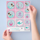 Little Mermaid Topper Sjabloon Bru3 Flyer (Hand)