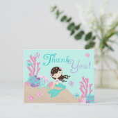 Little Mermaid TY Briefkaart Brunette (Staand voorkant)