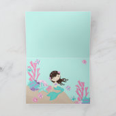 Little Mermaid TY Card 2 Brunette Bedankkaart (Binnen)