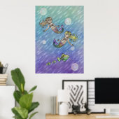 Little Mermaids Poster door Molly Harrison (Thuiskantoor)