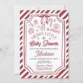 Little Merry Baby Shower Invitation Kaart (Voorkant)