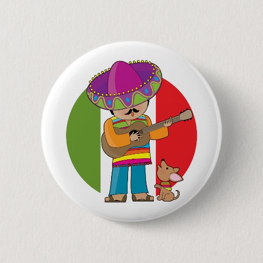 Little Mexico Ronde Button 5,7 Cm (Voorkant)