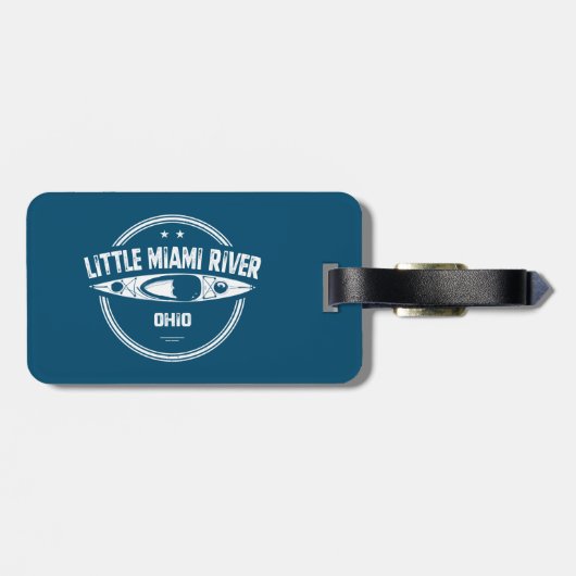 Little Miami River Ohio Kayaking Bagagelabel (Achterkant horizontaal)