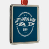 Little Miami River Ohio Kayaking Metalen Ornament (Rechts)