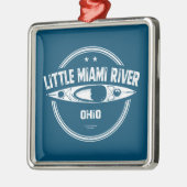 Little Miami River Ohio Kayaking Metalen Ornament (Links)