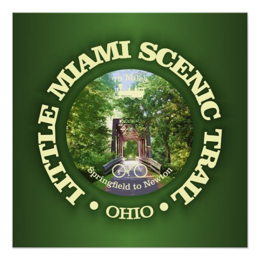 Little Miami Schilderachtig Trail (fietsen c) Perfect Poster (Voorkant)