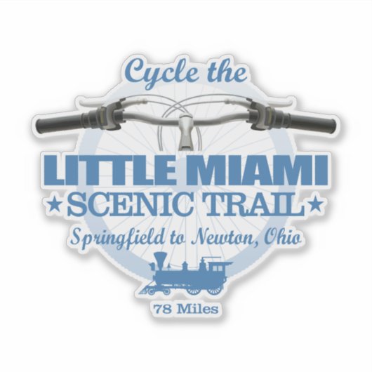 Little Miami Schilderachtig Trail (H2) Sticker (Voorkant)