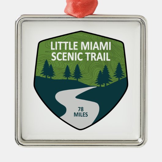 Little Miami Schilderachtig Trail Metalen Ornament (Voorkant)
