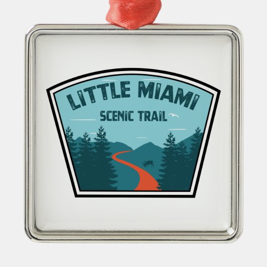 Little Miami Schilderachtig Trail Metalen Ornament (Voorkant)