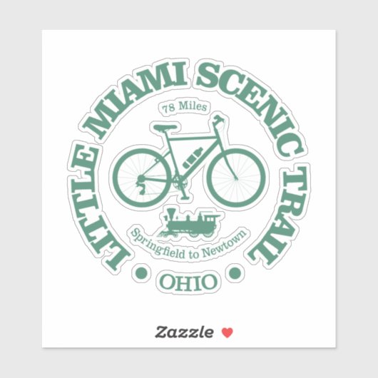 Little Miami Schilderachtig Trail (wielrennen) Sticker (Vel)