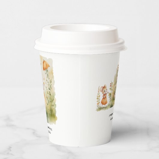 Little Mice Baby shower | Papieren Bekers (Rechts)