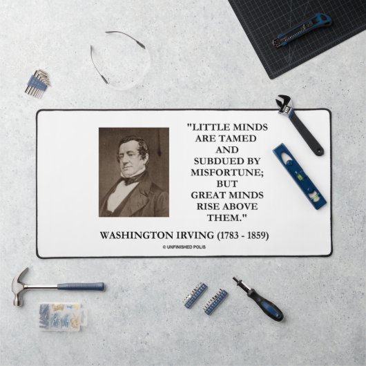 Little Minds Great Minds Rise Washington Irving Bureaumat (Werkstation)