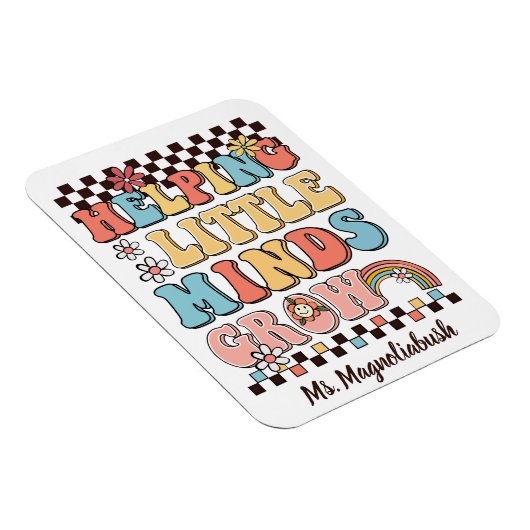 Little Minds helpen groovy lerarengeschenk te late Magneet (Rechterzijde)