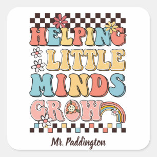 Little Minds helpen lerarenschoolaanbod te laten g Vierkante Sticker
