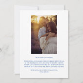 Little Miracle Blue foto zwangerschap aankondiging (Achterkant)