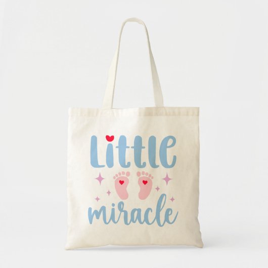 "Little Miracle" citeert Baby Tote Bag (Voorkant)