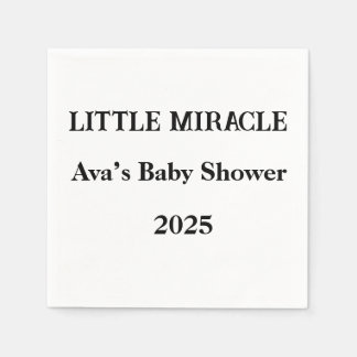Little Miracle Custom servetten – Baby shower 2025