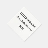 Little Miracle Custom servetten – Baby shower 2025 (Hoek)