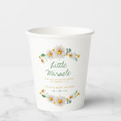Little Miracle Daisies Baby shower Schrift Papieren Bekers (Voorkant)