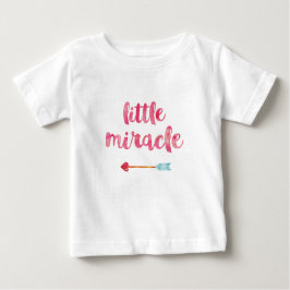 Little miracle typografie baby meisjes ruches over