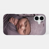Little Miracles – Personalized Baby Photo Phone Ca iPhone 16 Hoesje (Achterkant horizontaal)