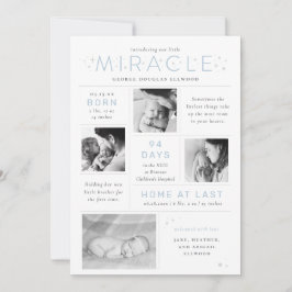 Little Mirakel Preemie NICU Infographic Birth Aankondiging
