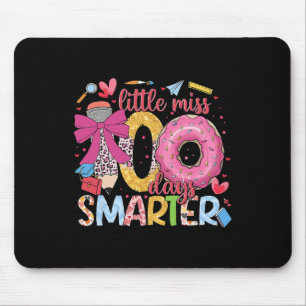 Little Miss 100 Days Smarter Donut Happy 100th Day Muismat