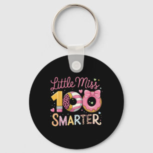 Little Miss 100 Days Smarter Donut Happy 100th Day Sleutelhanger