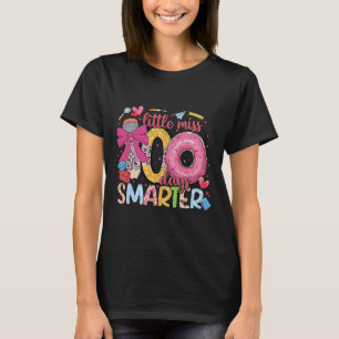 Little Miss 100 Days Smarter Donut Happy 100th Day T-shirt