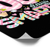 Little Miss 100 Days Smarter Kids Girls 100th Day Poster (Hoek)