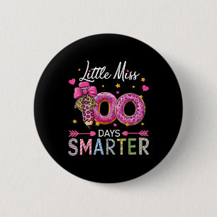 Little Miss 100 Days Smarter Kinder Meisjes 100th Ronde Button 5,7 Cm