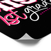 Little Miss 1st Grader Hello First Grade First Day Poster (Hoek)