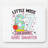 Little Miss 67 Days Smarter Coquette Bow 67th Day Muismat (Voorkant)