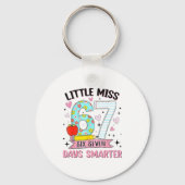 Little Miss 67 Days Smarter Coquette Bow 67th Day Sleutelhanger (Voorkant)