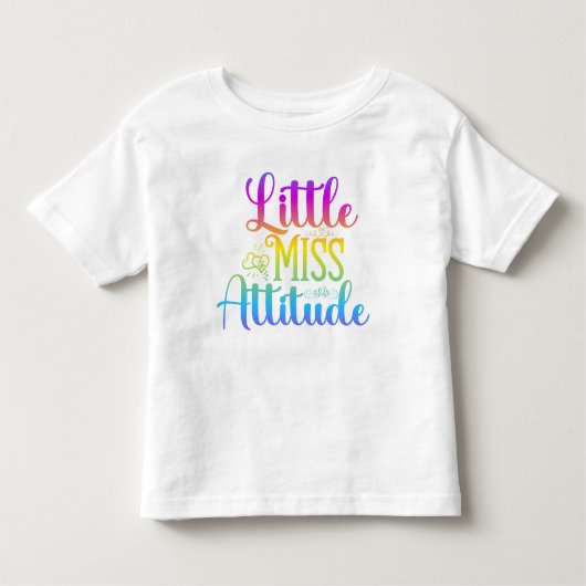 Little Miss Attitude Kinder T - shirts (Voorkant)