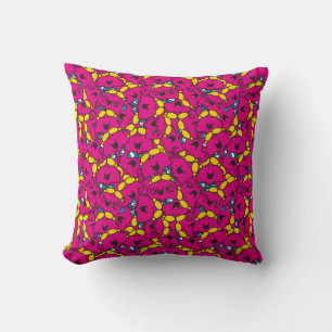 Little Miss Babbelkous Helder Roze Patroon Kussen