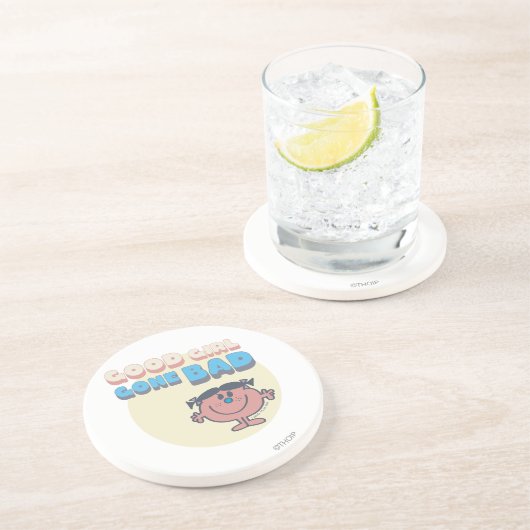 Little Miss Bad | Good Girl Gone Bad Zandsteen Onderzetter (Zijkant)