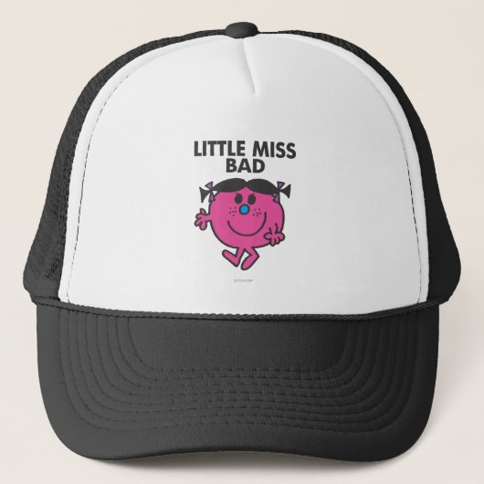 Little Miss Bad | Klaar voor actie Trucker Pet (Voorkant)