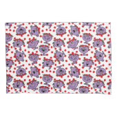 Little Miss Bad | Patroon van rode poka Kussensloop (Voorkant-Links)