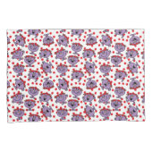 Little Miss Bad | Patroon van rode poka Kussensloop (Voorkant-Rechts)