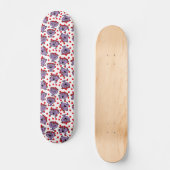 Little Miss Bad | Patroon van rode poka Skateboard (Voorkant)