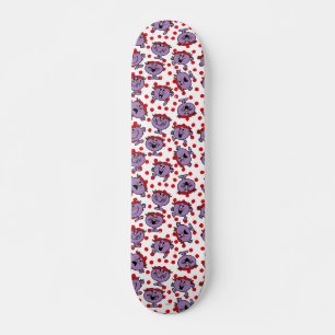Little Miss Bad Patroon van rode poka Skateboard