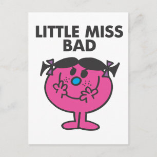 Little Miss Bad   Schone glimlach Briefkaart