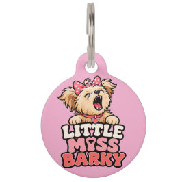 Little Miss Barky hondenpenning Huisdierpenning
