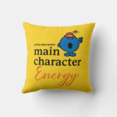 Little Miss Bazig Hoofdpersonage Energie Kussen (Achterkant)