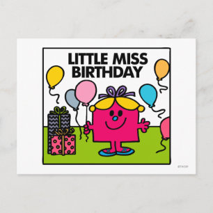 Little Miss Birthday   Cadeaus en ballonnen Briefkaart