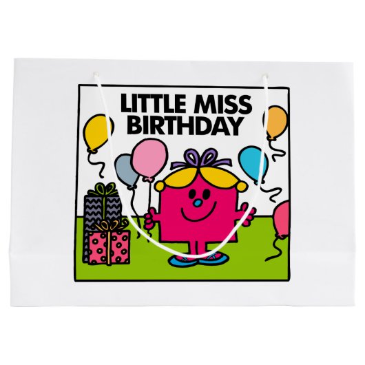 Little Miss Birthday | Cadeaus en ballonnen Groot Cadeauzakje (Achterkant)